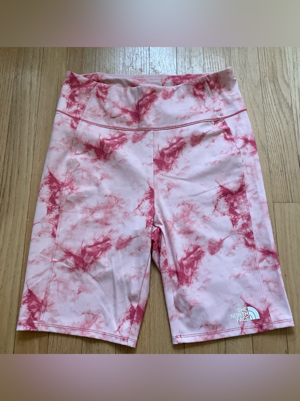The North Face Pink Tie-Dye Girls' Active bike Shorts
